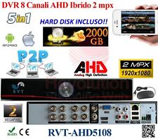 KIT Dvr 8 Canali  HDMI HD